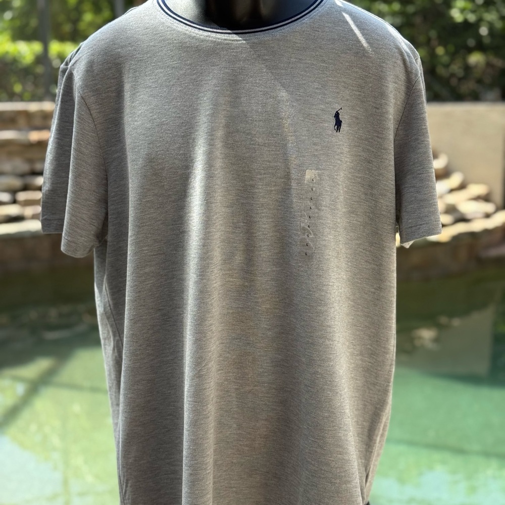 POLO RALPH LAUREN CREW NECK SHORT‎ SLEEVE SHIRT (L)